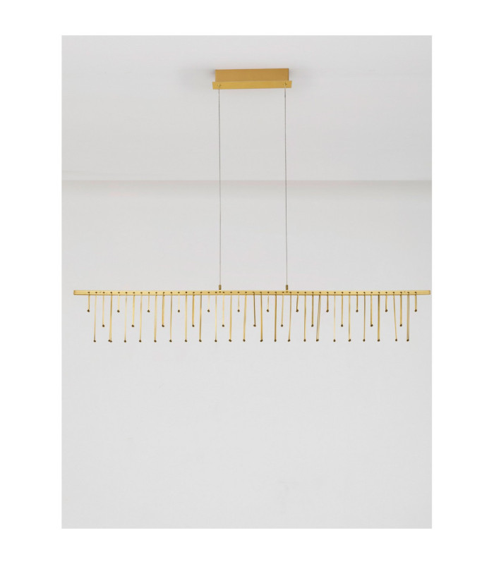 Stellar Bar Pendant Ceiling Light Gold Triac Dimmable LED 17W 1355lm 3000K-4