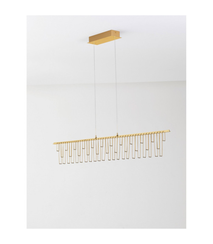 Stellar Bar Pendant Ceiling Light Gold Triac Dimmable LED 17W 1355lm 3000K-5