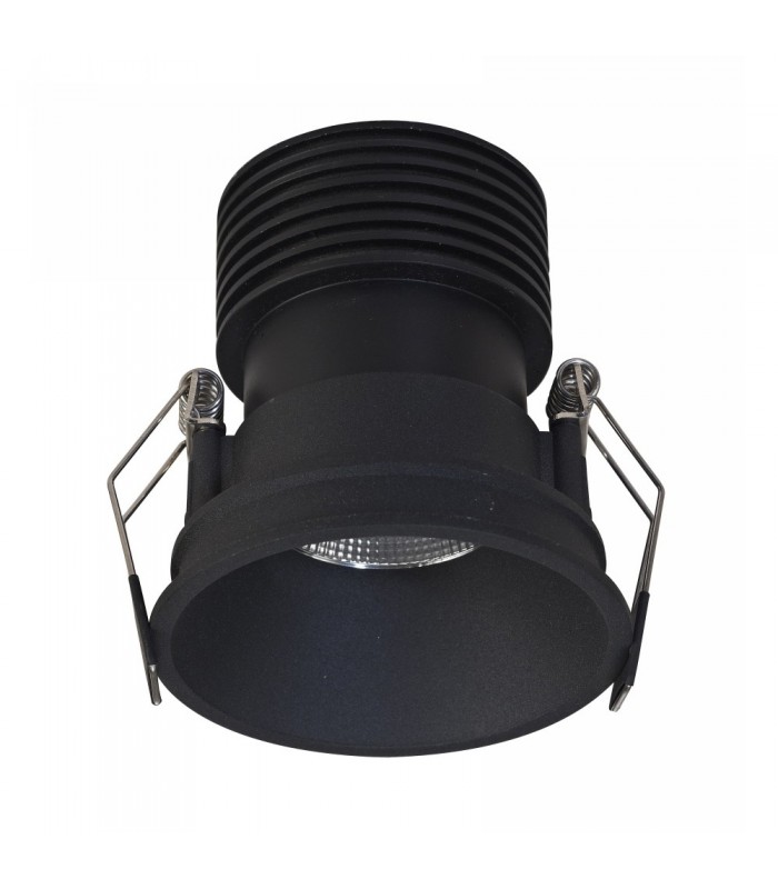 LED Recessed Downlight, Black, 60 deg. Beam Angle, 760lm, 3000K, IP20, DRIVER NOT INC. - 4
