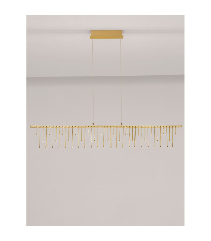 Stellar Bar Pendant Ceiling Light Gold Triac Dimmable LED 17W 1355lm 3000K-6