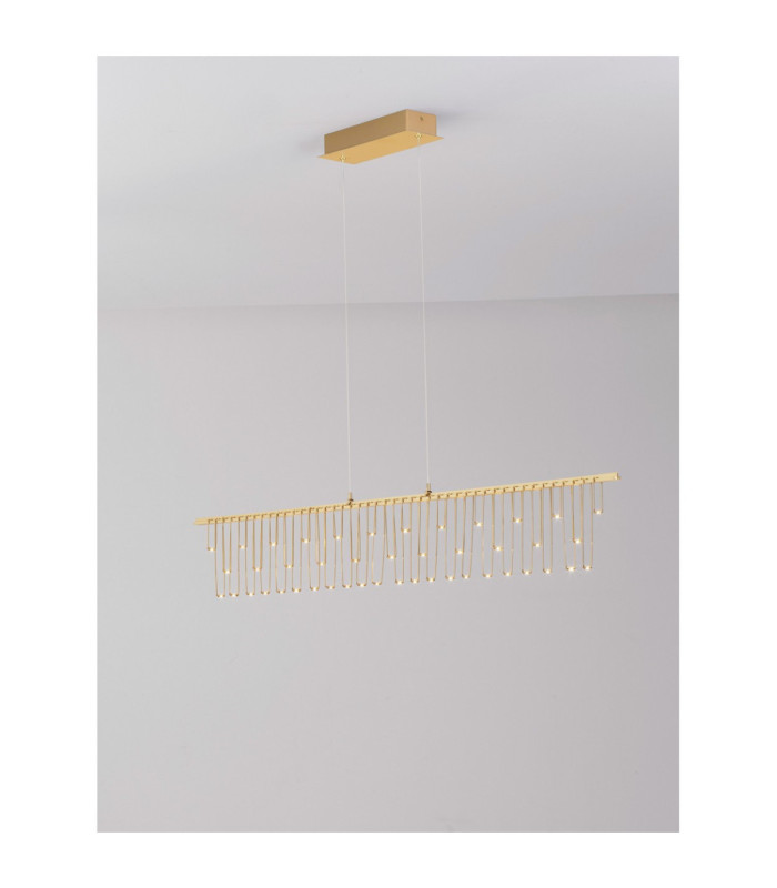 Stellar Bar Pendant Ceiling Light Gold Triac Dimmable LED 17W 1355lm 3000K-7