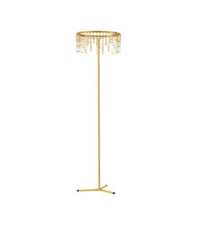 Stellar LED Integrated Floor Lamp Gold Dimmable LED 17W 1258lm 3000K-1