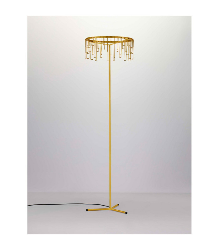 Stellar LED Integrated Floor Lamp Gold Dimmable LED 17W 1258lm 3000K-3