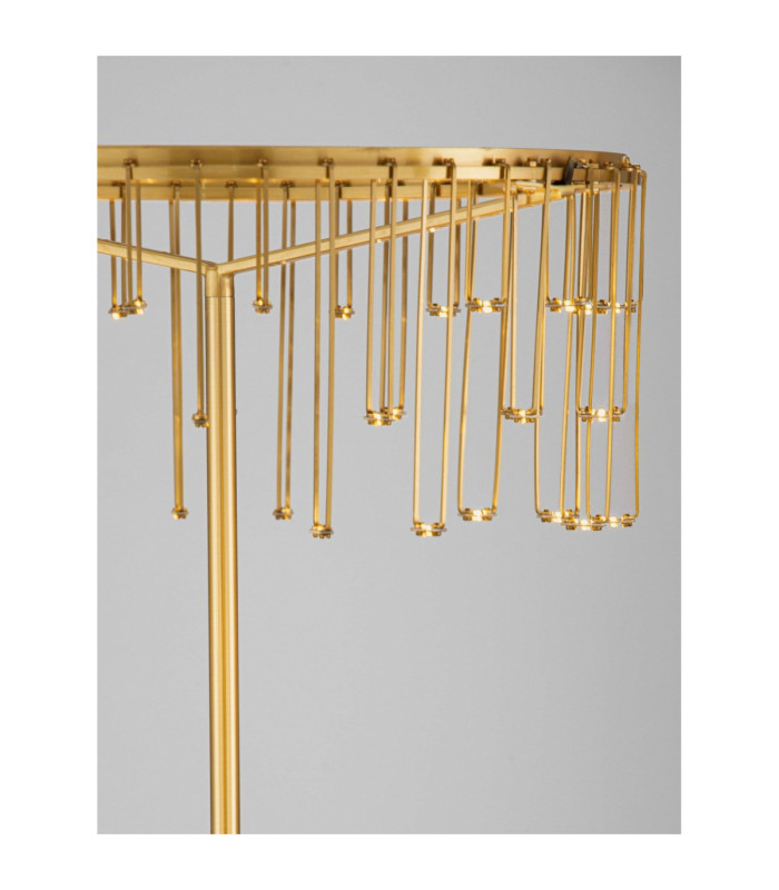 Stellar LED Integrated Floor Lamp Gold Dimmable LED 17W 1258lm 3000K-5