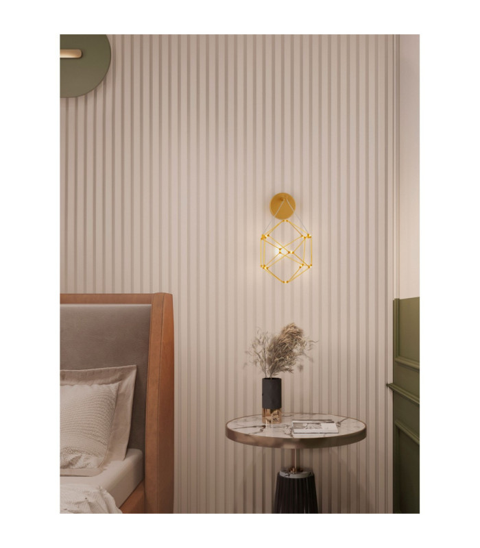 Nebula Integrated LED Wall Lamp Gold LED 6W 345lm 3000K-2
