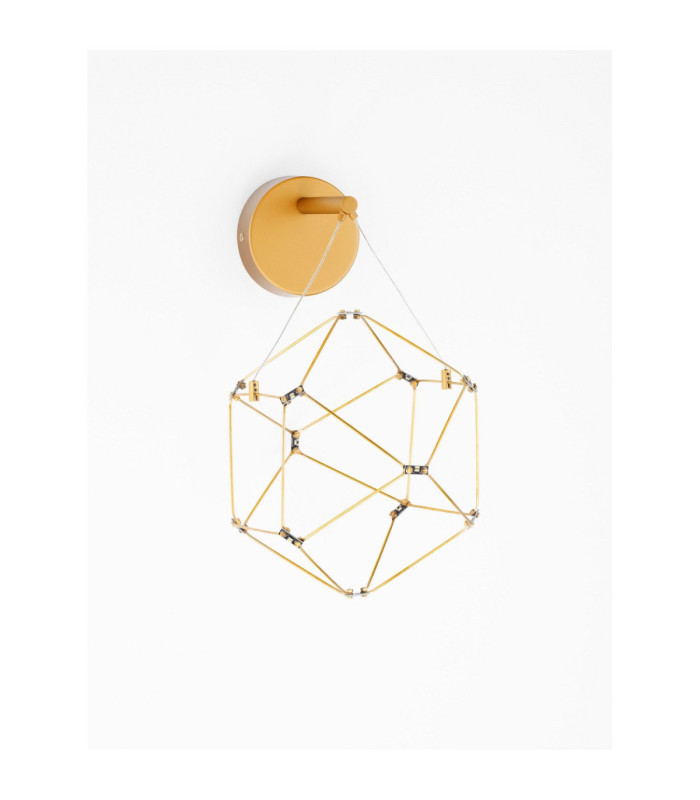 Nebula Integrated LED Wall Lamp Gold LED 6W 345lm 3000K-3