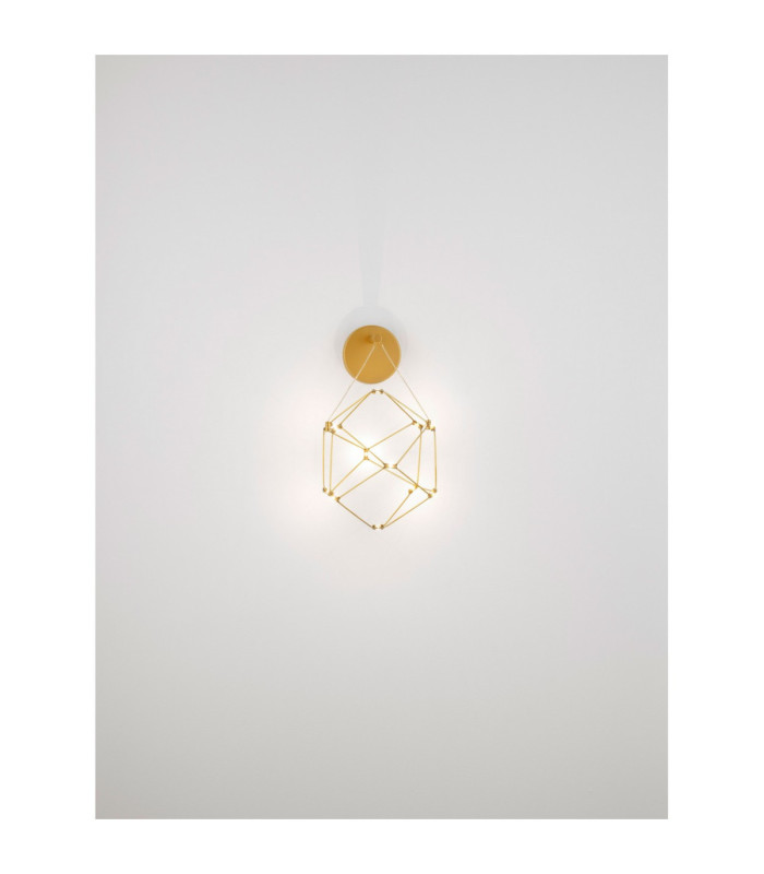 Nebula Integrated LED Wall Lamp Gold LED 6W 345lm 3000K-6