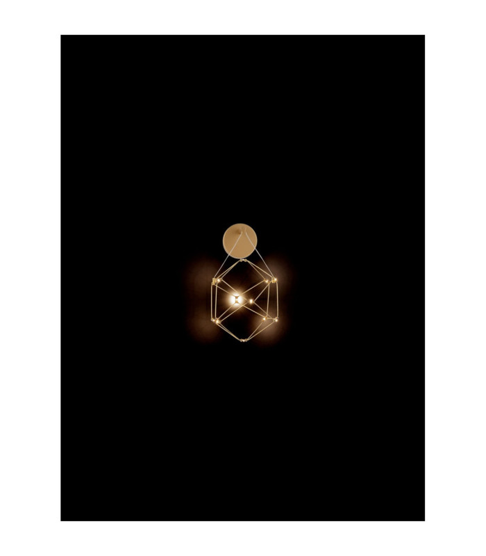 Nebula Integrated LED Wall Lamp Gold LED 6W 345lm 3000K-7