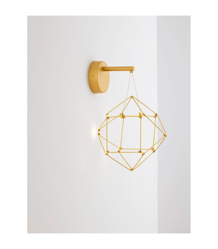 Nebula Integrated LED Wall Lamp Gold LED 6W 345lm 3000K-9