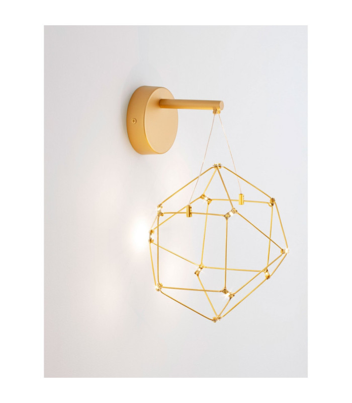 Nebula Integrated LED Wall Lamp Gold LED 6W 345lm 3000K-10