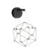 Nebula Integrated LED Wall Lamp Black Chrome LED 6W 345lm 3000K-1