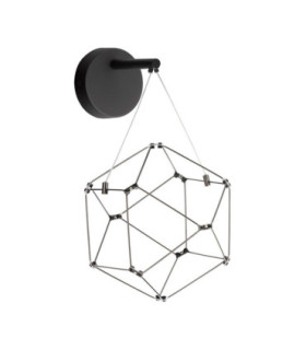 Nebula Integrated LED Wall Lamp Black Chrome LED 6W 345lm 3000K-1