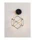 Nebula Integrated LED Wall Lamp Black Chrome LED 6W 345lm 3000K-5