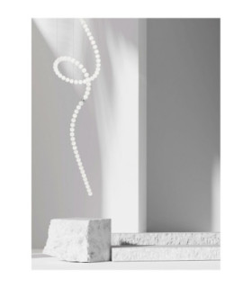 Perla Pendant Ceiling Light Chrome Opal Triac Dimmable LED 207W 13065lm 3000K-2