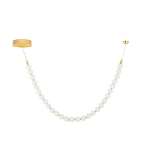 Perla Integrated LED Pendant Ceiling Light Gold Opal Triac Dimmable LED 48W 4031lm 3000K-1