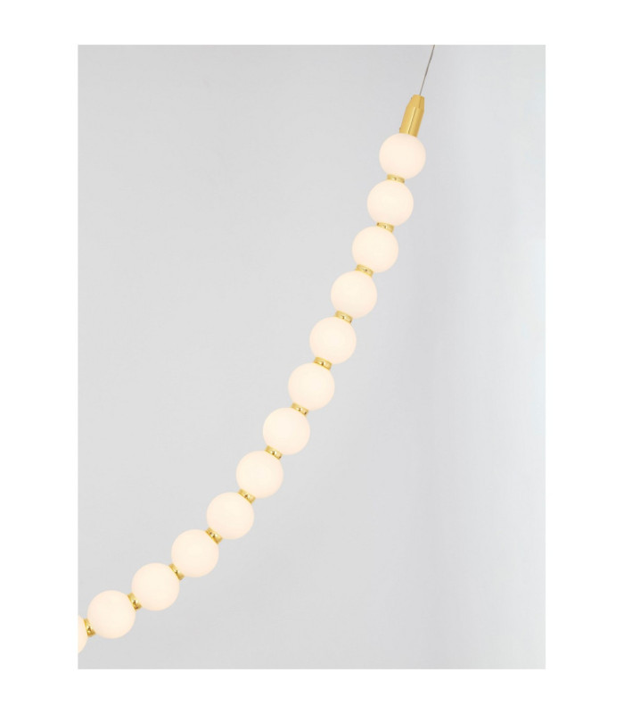 Perla Integrated LED Pendant Ceiling Light Gold Opal Triac Dimmable LED 48W 4031lm 3000K-5