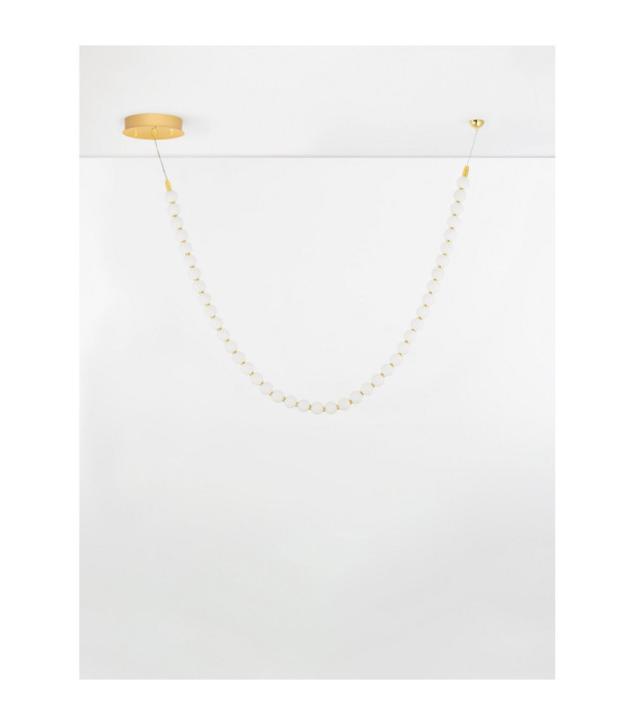 Perla Integrated LED Pendant Ceiling Light Gold Opal Triac Dimmable LED 69W 5524lm 3000K-3