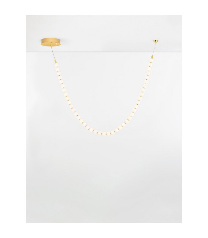 Perla Integrated LED Pendant Ceiling Light Gold Opal Triac Dimmable LED 69W 5524lm 3000K-4