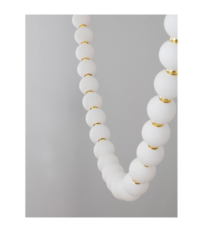 Perla Integrated LED Pendant Ceiling Light Gold Opal Triac Dimmable LED 69W 5524lm 3000K-5