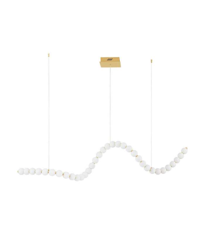 Perla Integrated LED Pendant Ceiling Light Gold Opal Dimmable LED 98W 5563lm 3000K-1