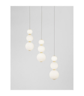 Perla Bar Pendant Ceiling Light Gold Opal Triac Dimmable LED 25W 2265lm 3000K-2