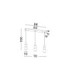 Perla Bar Pendant Ceiling Light Gold Opal Triac Dimmable LED 25W 2265lm 3000K-5
