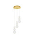Perla Cluster Pendant Ceiling Light Gold Opal Triac Dimmable LED 32W 2747lm 3000K-1