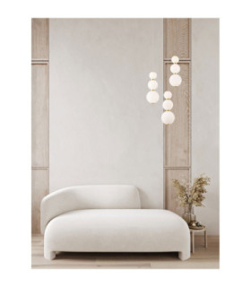 Perla Cluster Pendant Ceiling Light Gold Opal Triac Dimmable LED 32W 2747lm 3000K-2