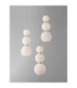 Perla Cluster Pendant Ceiling Light Gold Opal Triac Dimmable LED 32W 2747lm 3000K-5