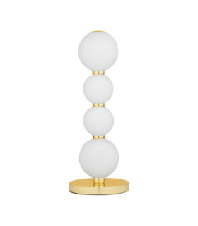 Perla Integrated LED Table Lamp Gold Opal LED 10W 868lm 3000K-1