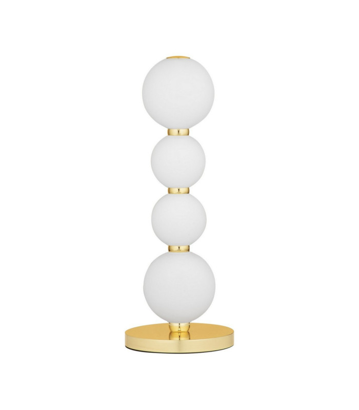 Perla Integrated LED Table Lamp Gold Opal LED 10W 868lm 3000K-1