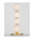 Perla Integrated LED Table Lamp Gold Opal LED 10W 868lm 3000K-4