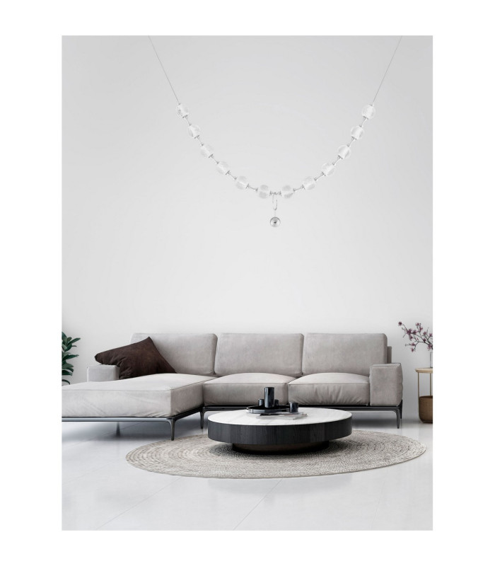 Brillante Pendant Ceiling Light Chrome Triac Dimmable LED 49W 3256lm 3200K-3