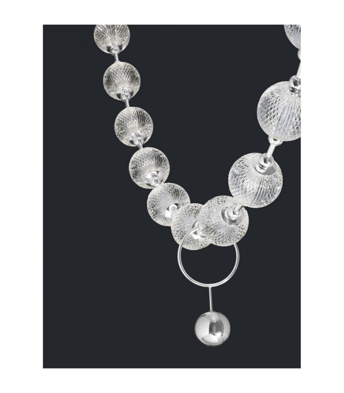 Brillante Pendant Ceiling Light Chrome Triac Dimmable LED 49W 3256lm 3200K-4