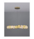 Brille Integrated LED Pendant Ceiling Light Gold Triac Dimmable LED 52W 3476lm 3200K-5