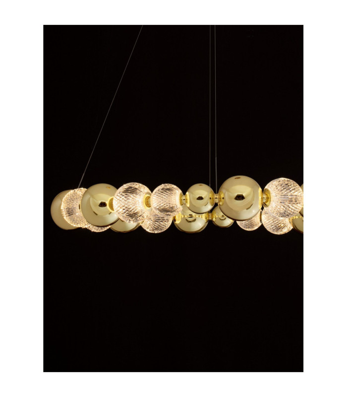 Brille Integrated LED Pendant Ceiling Light Gold Triac Dimmable LED 52W 3476lm 3200K-7