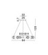 Brille Integrated LED Pendant Ceiling Light Gold Triac Dimmable LED 52W 3476lm 3200K-9