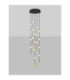 Alcinoe Cluster Pendant Ceiling Light Matt Black Gold Triac Dimmable LED 64W 4708lm 3000K-4