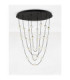 Alcinoe Cluster Pendant Ceiling Light Matt Black Gold Triac Dimmable LED 102W 8914lm 3000K-3