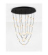 Alcinoe Cluster Pendant Ceiling Light Matt Black Gold Triac Dimmable LED 102W 8914lm 3000K-4
