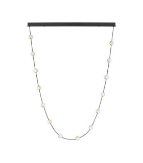 Alcinoe Integrated LED Pendant Ceiling Light Matt Black Gold Triac Dimmable LED 46W 3661lm 3000K-1
