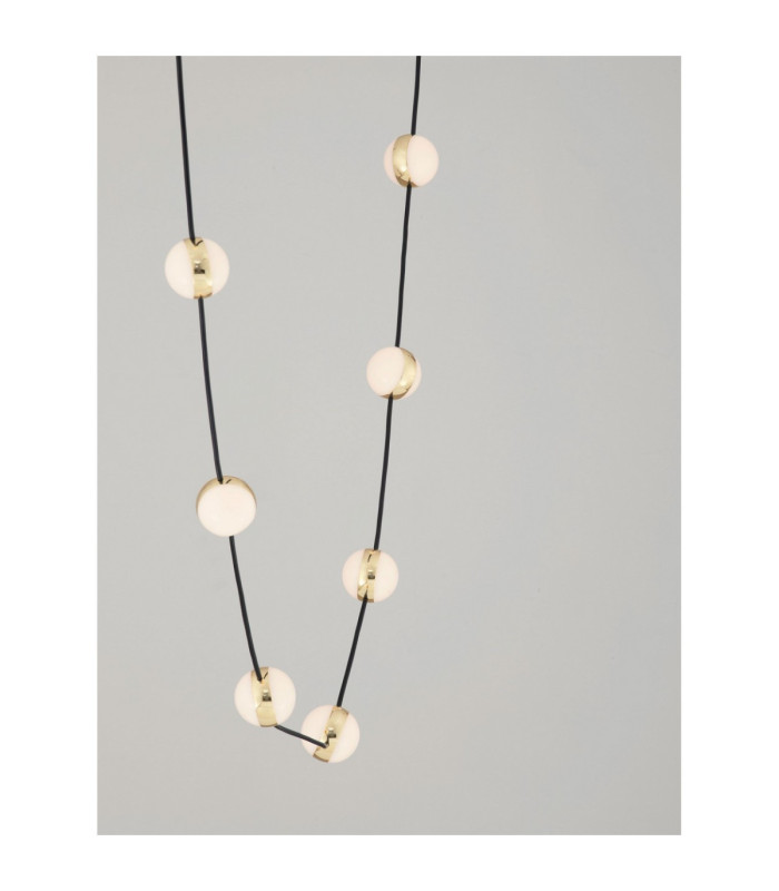 Alcinoe Integrated LED Pendant Ceiling Light Matt Black Gold Triac Dimmable LED 46W 3661lm 3000K-6