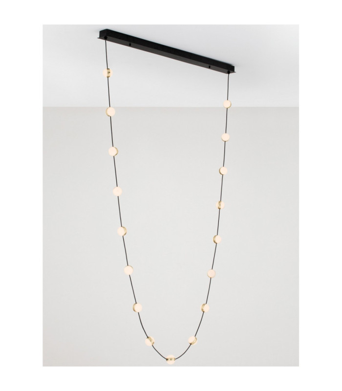 Alcinoe Integrated LED Pendant Ceiling Light Matt Black Gold Triac Dimmable LED 54W 4422lm 3000K-7