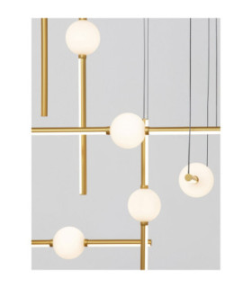 Acrobat Integrated LED Pendant Ceiling Light Black Gold Triac Dimmable LED 106W 9926lm 3000K-2