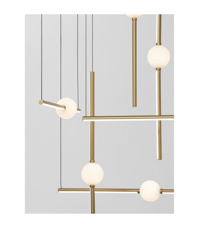 Acrobat Integrated LED Pendant Ceiling Light Black Gold Triac Dimmable LED 106W 9926lm 3000K-3