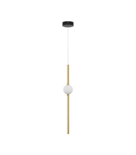 Acrobat Slim Pendant Ceiling Light Black Gold LED 19W 1131lm 3000K-1