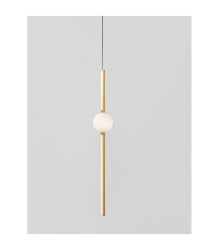 Acrobat Slim Pendant Ceiling Light Black Gold LED 19W 1131lm 3000K-3
