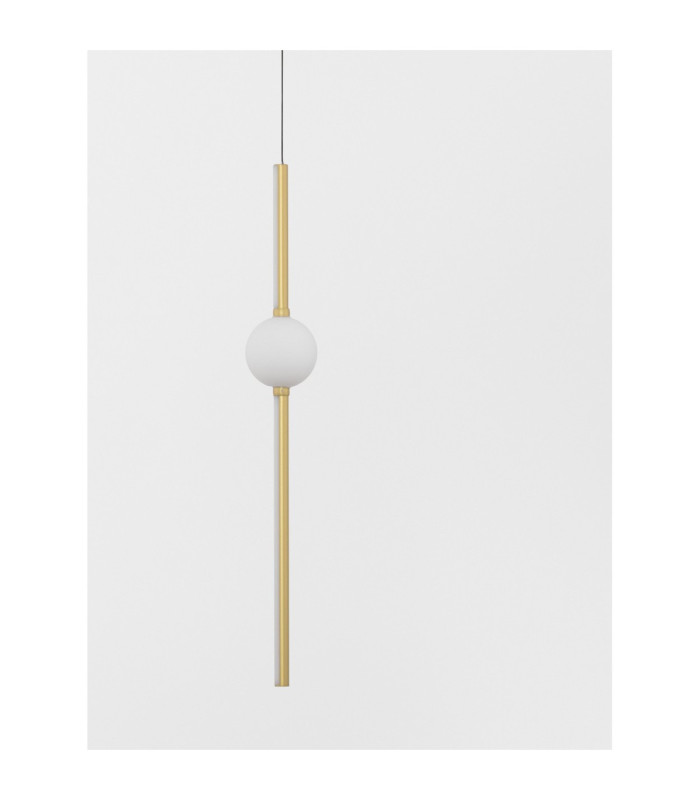 Acrobat Slim Pendant Ceiling Light Black Gold LED 19W 1131lm 3000K-4