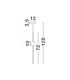 Acrobat Slim Pendant Ceiling Light Black Gold LED 19W 1131lm 3000K-5