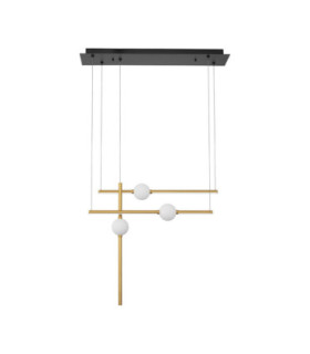 Acrobat Integrated LED Pendant Ceiling Light Black Gold Triac Dimmable LED 27W 2542lm 3000K-1